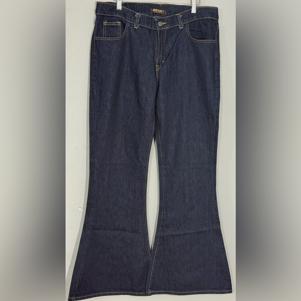 Run & Fly Denim Men’s Bootcut Jeans NWT 34R Indigo Made in England